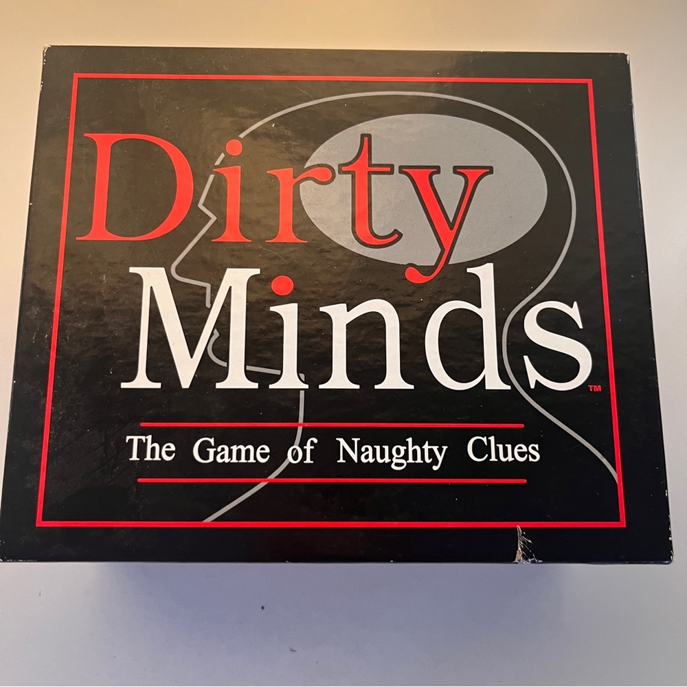 Dirty Minds Naughty Clues Game - Black and Red